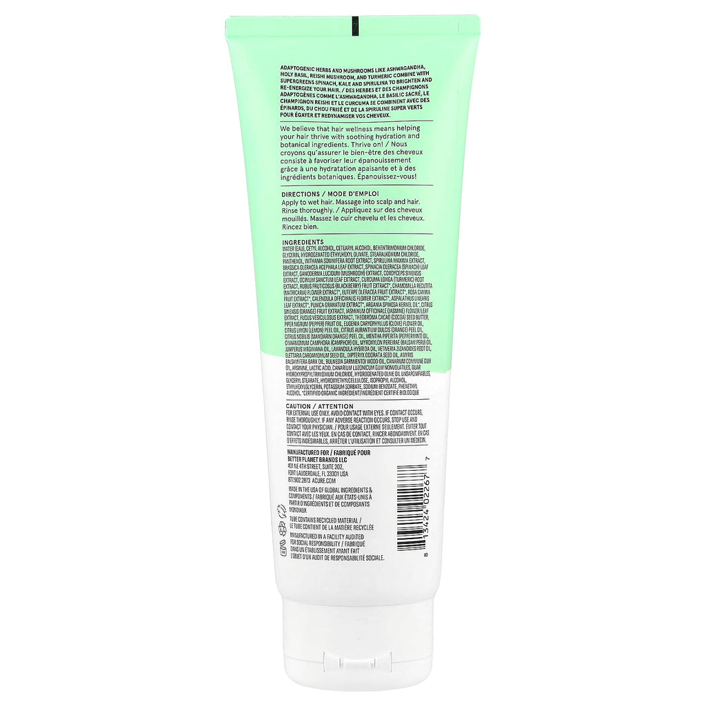 ACURE, Juice Cleanse Supergreens & Adaptogens Conditioner™, All Hair Types, 8 fl oz (236 ml)