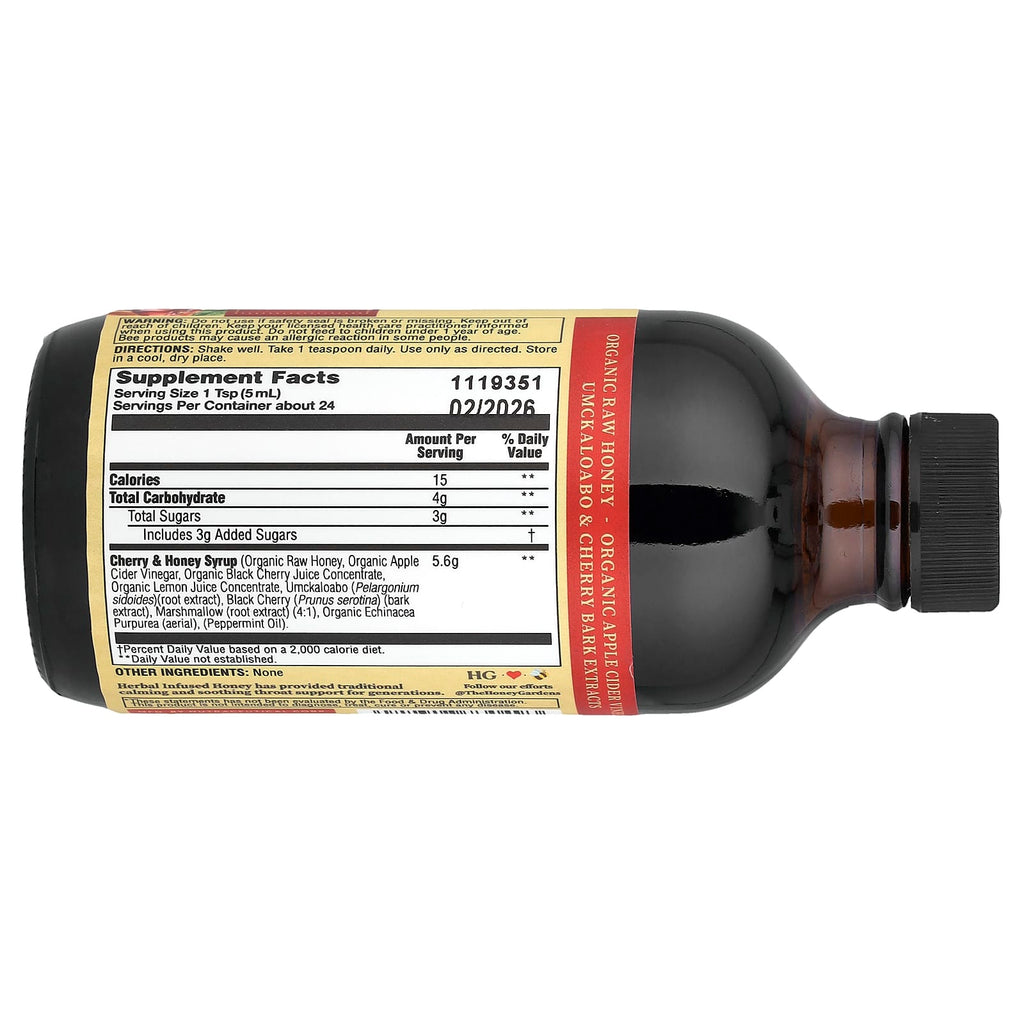 Zand, Soothing Throat Syrup, Cherry & Honey, 4 fl oz (118 ml)