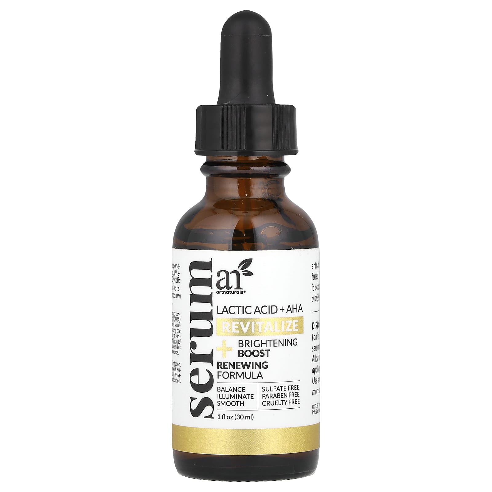 artnaturals, Lactic Acid + AHA Serum, 1 fl oz (30 ml)