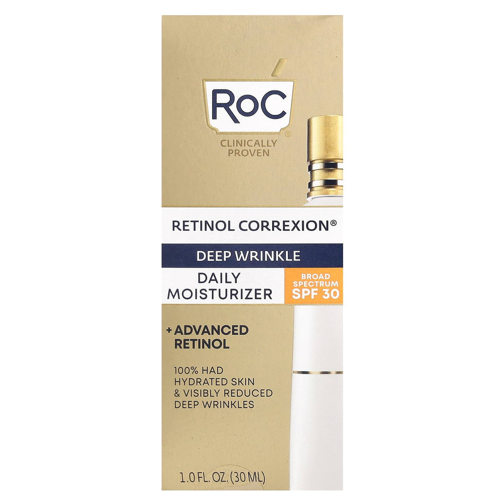 RoC, Retinol Correxion®, Deep Wrinkle Daily Moisturizer, SPF 30, 1 fl oz (30 ml)