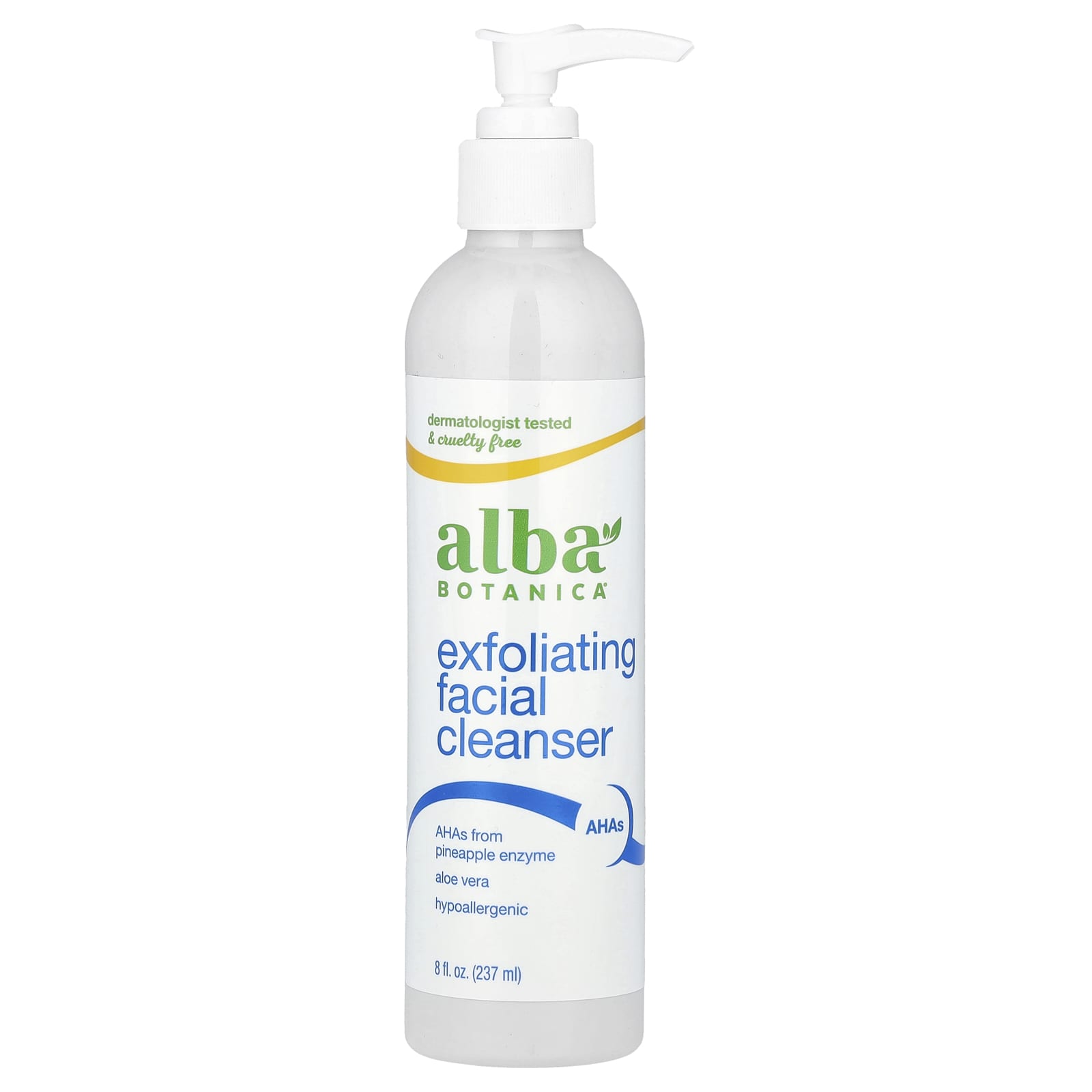 Alba Botanica, Exfoliating Facial Cleanser, 8 fl oz (237 ml)