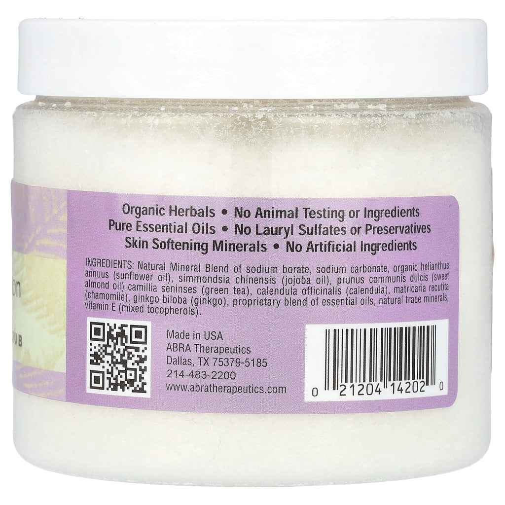 Abra Therapeutics, Natural Body Scrub, Deep Relaxation, Lavender & Melissa, 12 oz (340 g)
