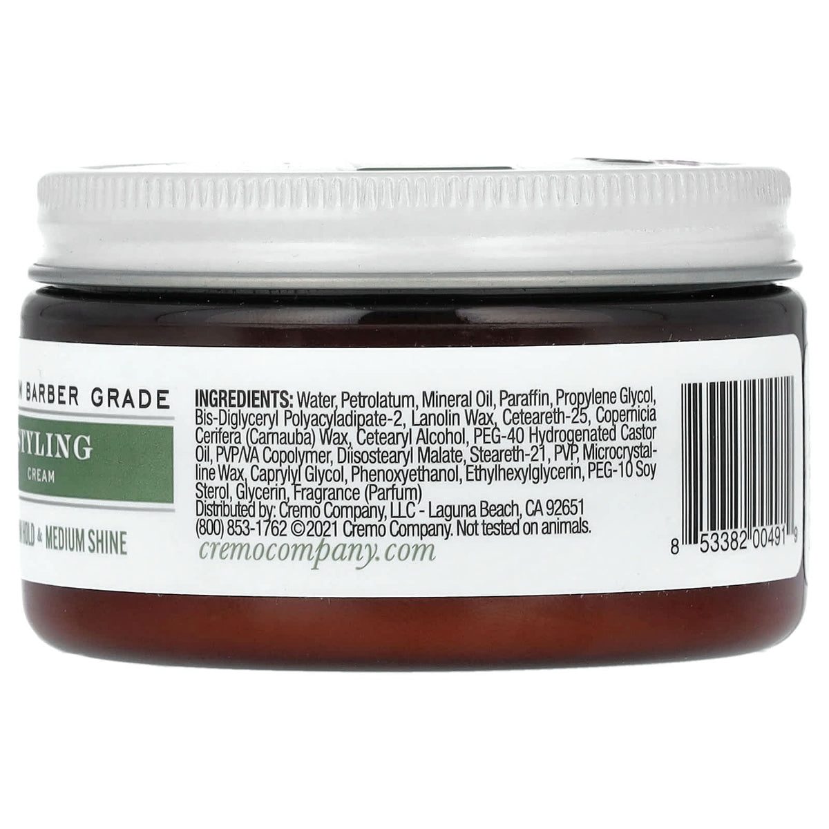 Cremo, Styling Cream, Medium Hold & Medium Shine, 4 oz (113 g)