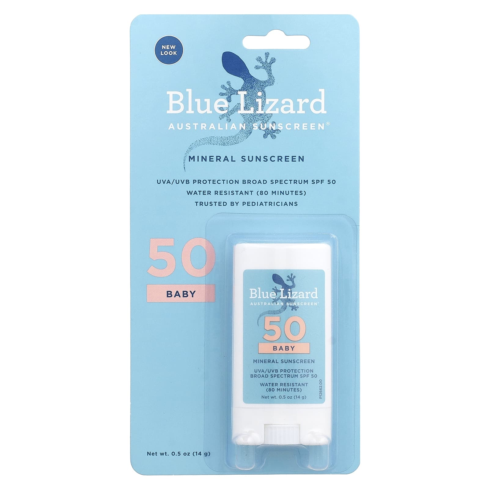 Blue Lizard Australian Sunscreen, Baby Mineral Sunscreen Stick, SPF 50, 0.5 oz (14 g)