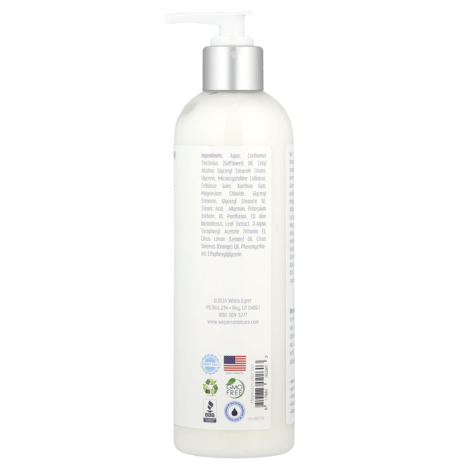 White Egret, Magnesium Lotion, 12 fl oz (355 ml)