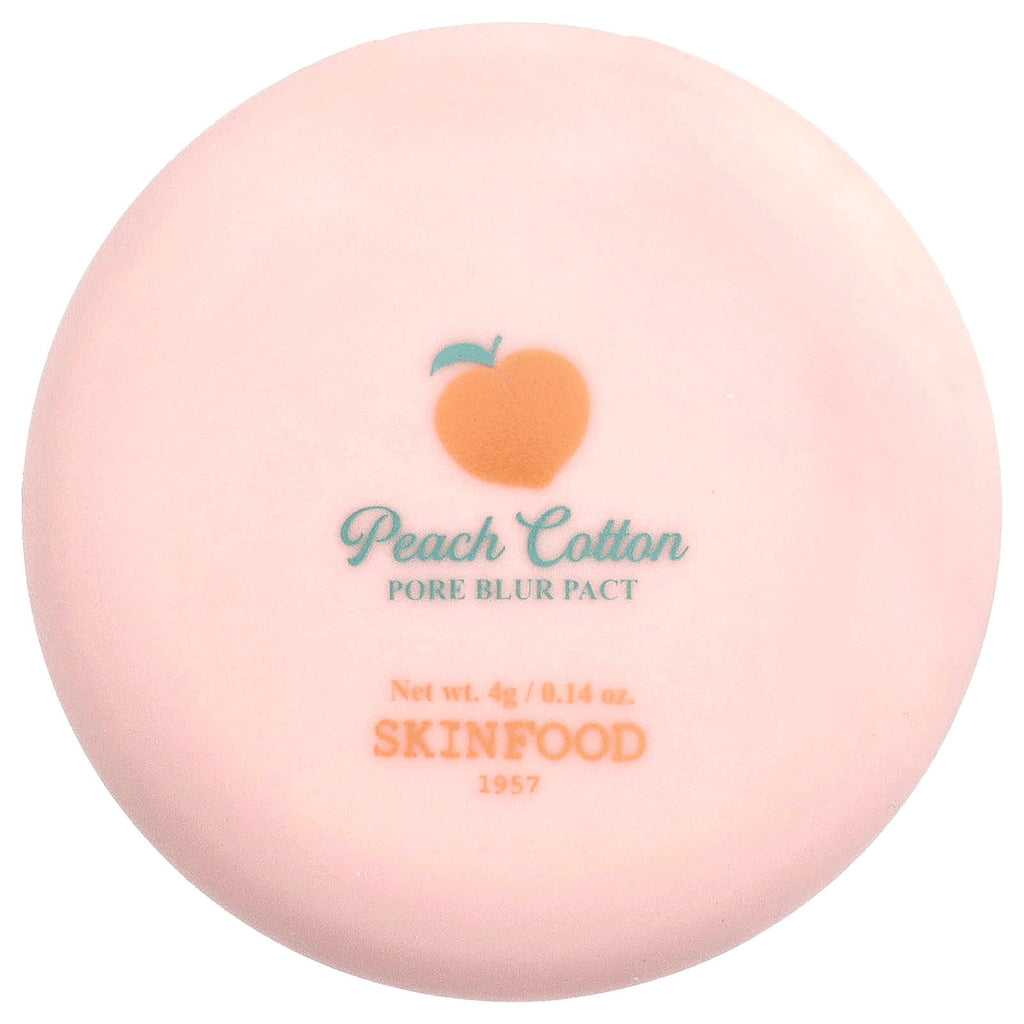 SKINFOOD, Peach Cotton Pore Blur Pact, 0.14 oz (4 g)