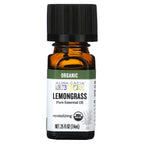 Aura Cacia, Pure Essential Oil, Organic Lemongrass, 0.25 fl oz (7.4 ml)