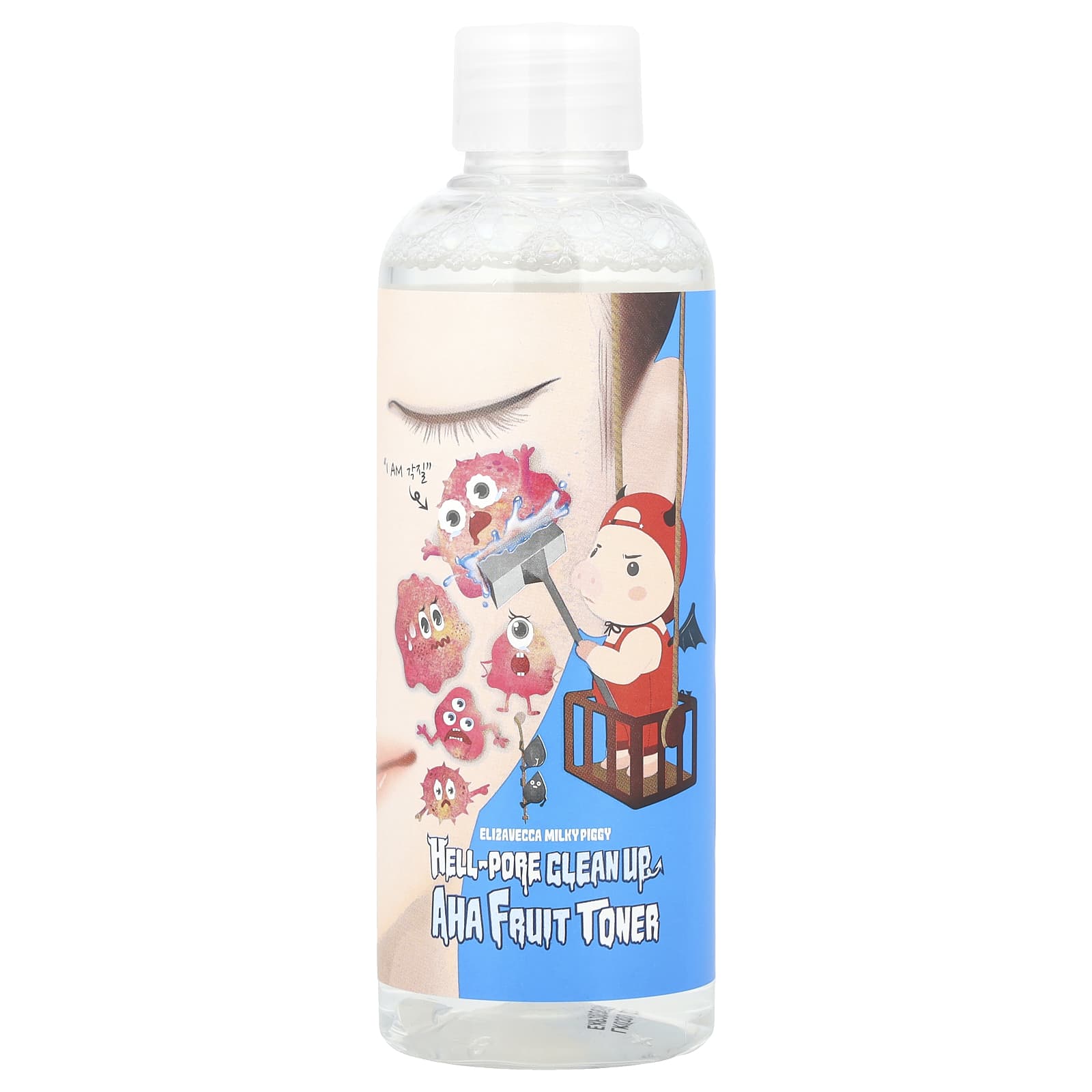 Elizavecca, Milky Piggy, Hell-Pore Clean Up, AHA Fruit Toner, 6.76 fl oz (200 ml)