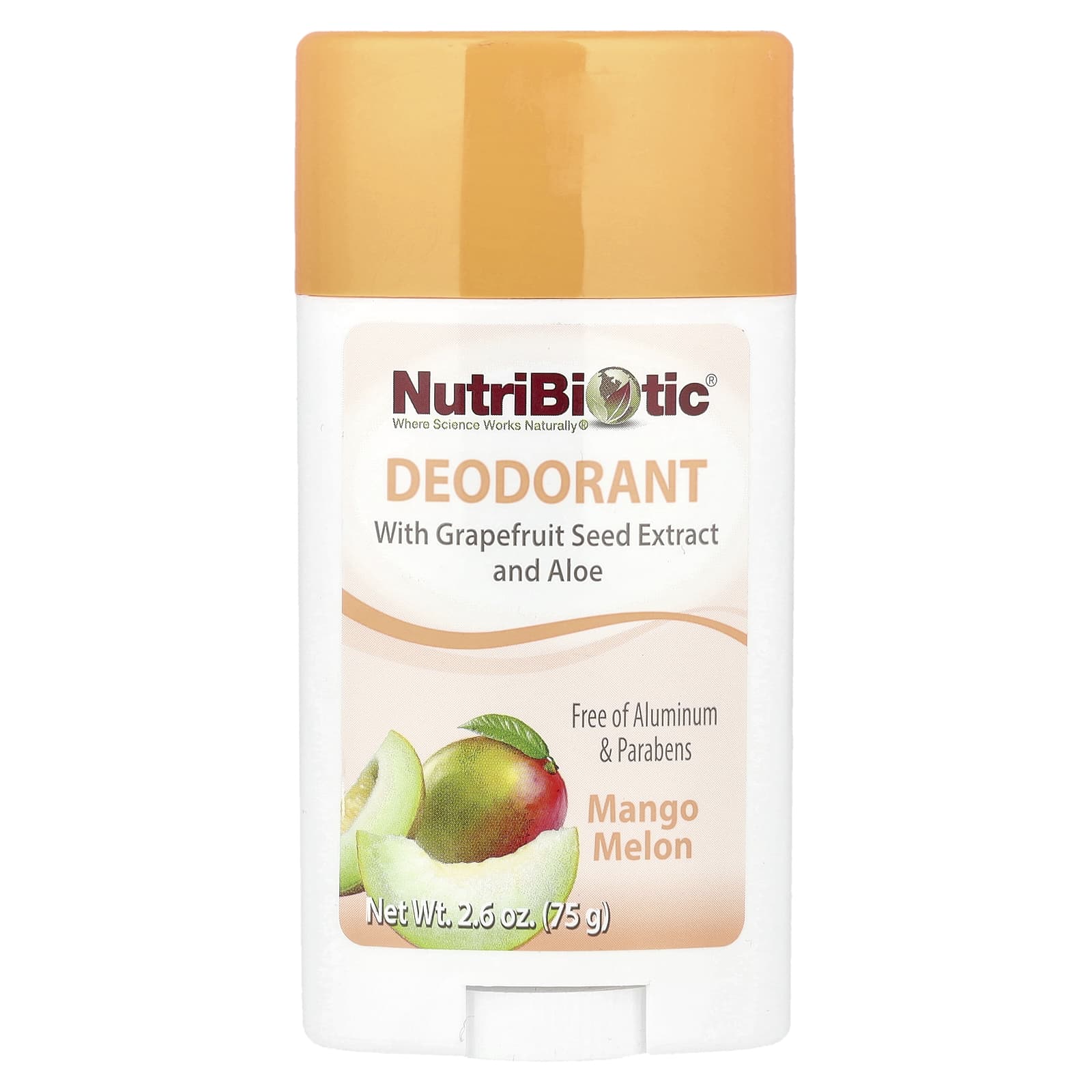 NutriBiotic, Deodorant, Mango Melon, 2.6 oz (75 g)