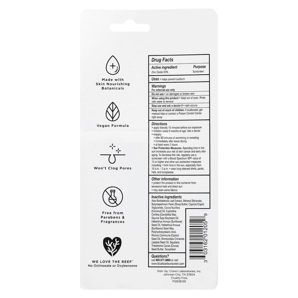 Blue Lizard Australian Sunscreen, Kids Mineral Sunscreen Stick, SPF 50, 0.5 oz (14 g)