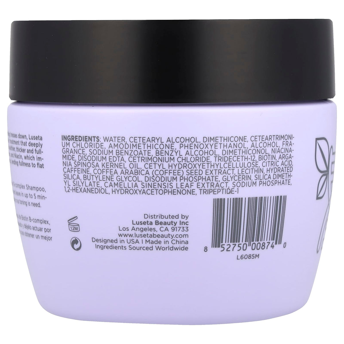 Luseta Beauty, Biotin B-Complex, Hair Mask, Thin & Weakened Hair, 16.9 fl oz (500 ml)