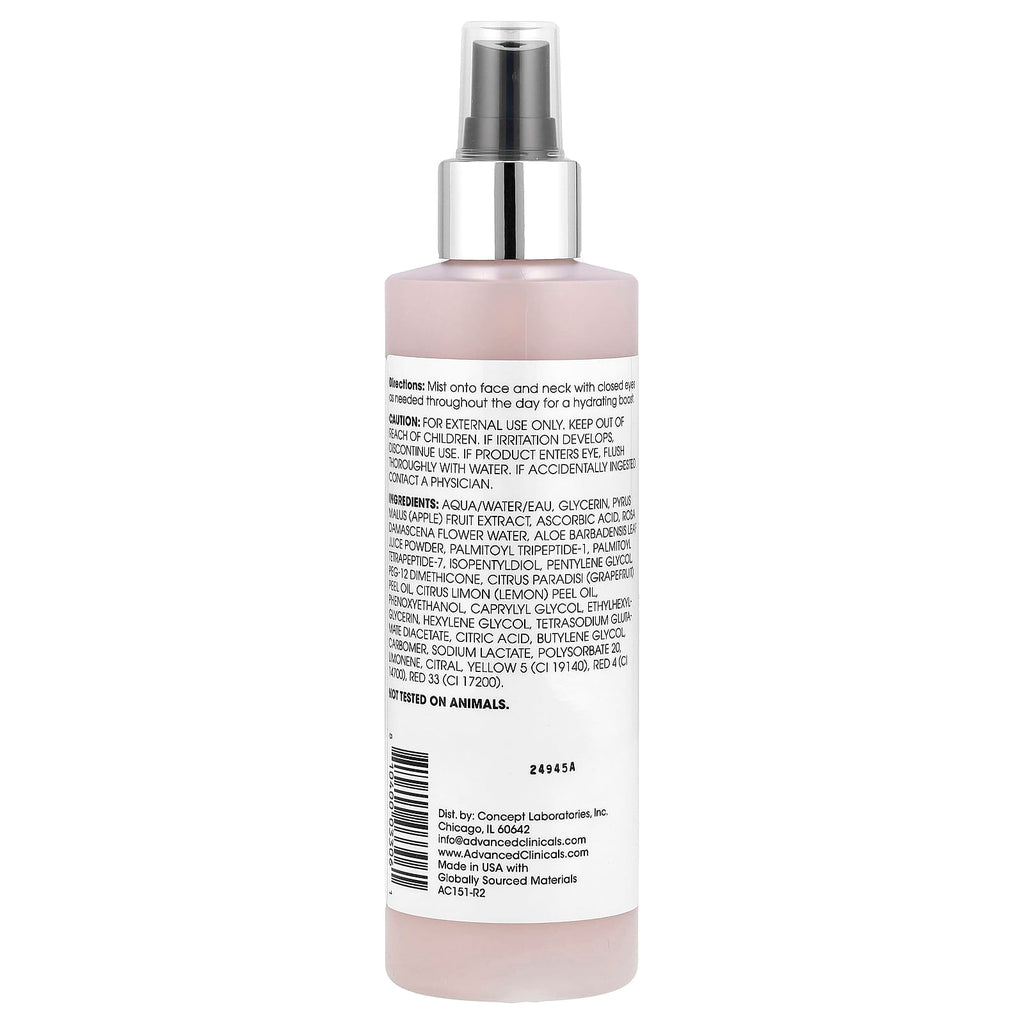 Advanced Clinicals, C-Glow Toner, Vitamin C + Peptides, 8 fl oz (237 ml)