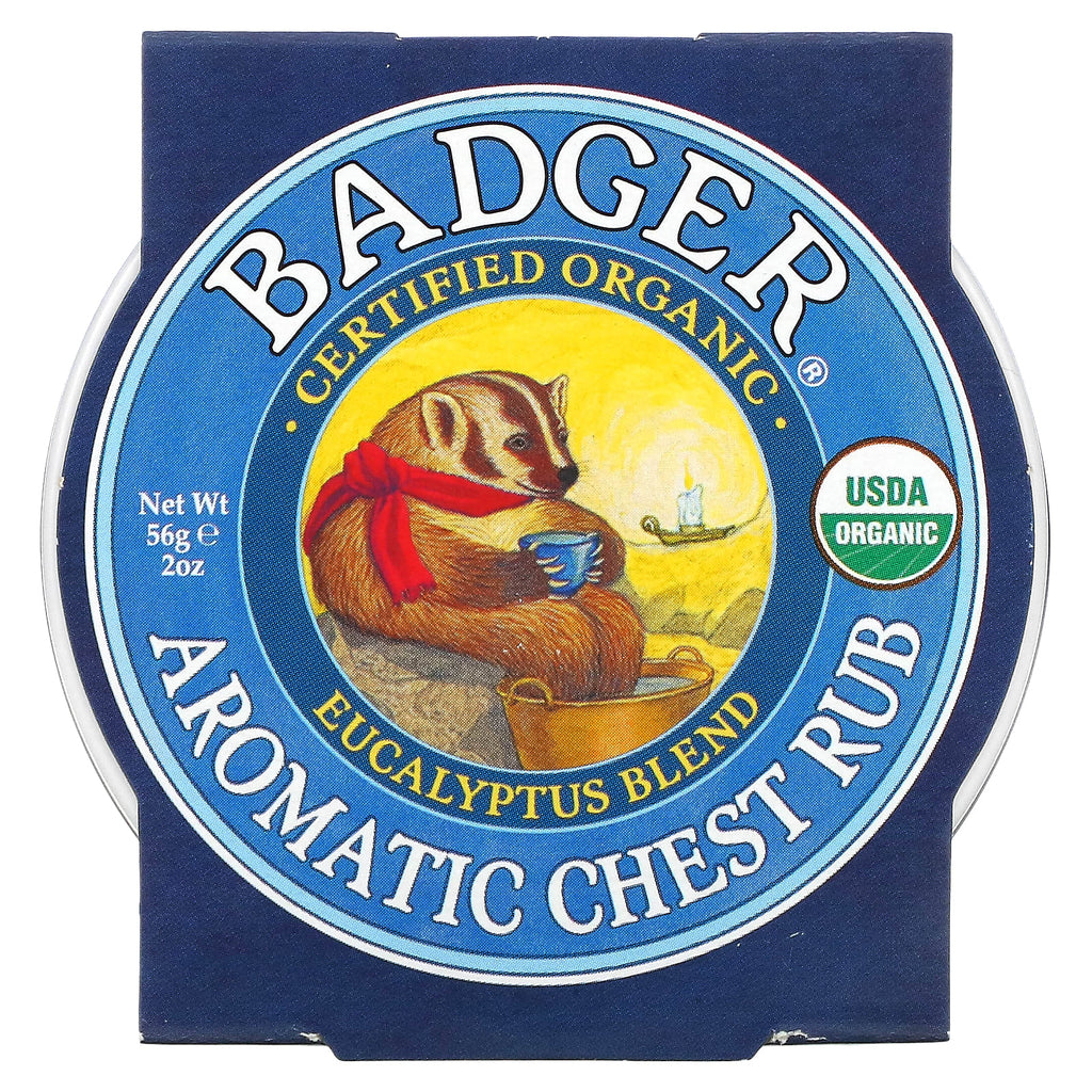 Badger, Aromatic Chest Rub, Eucalyptus Blend, 2 oz (56 g)