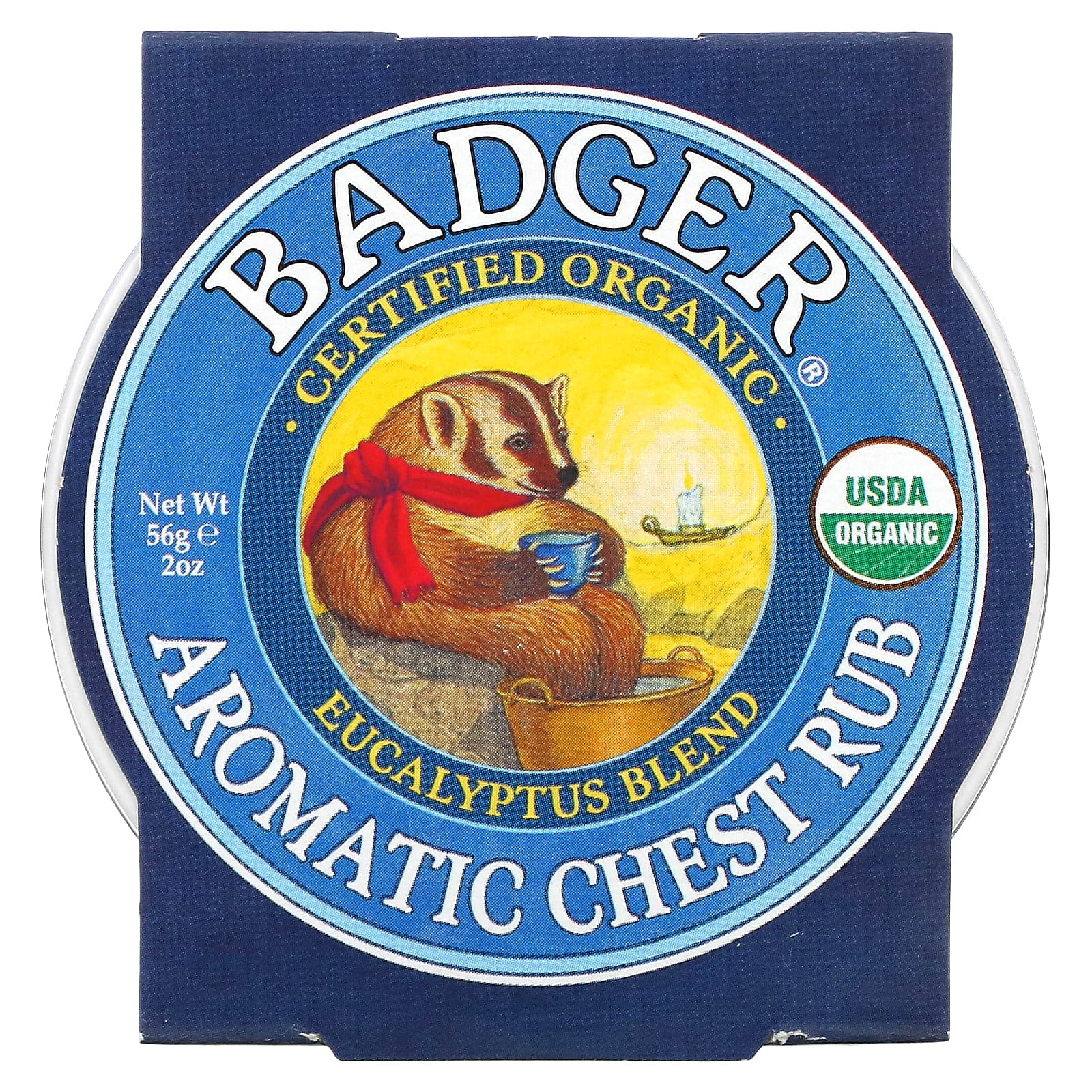 Badger, Aromatic Chest Rub, Eucalyptus Blend, 2 oz (56 g)