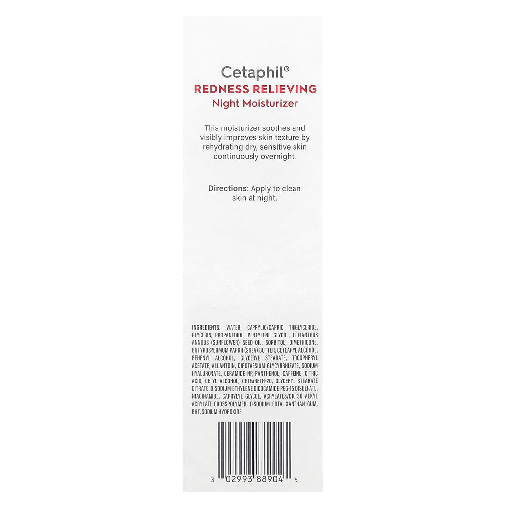 Cetaphil, Redness Relieving, Night Moisturizer, 1.7 fl oz (50 g)