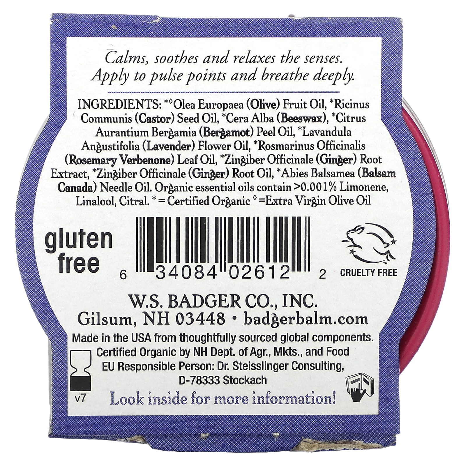 Badger, Organic Sleep Balm, Lavender & Bergamot, 0.75 oz (21 g)
