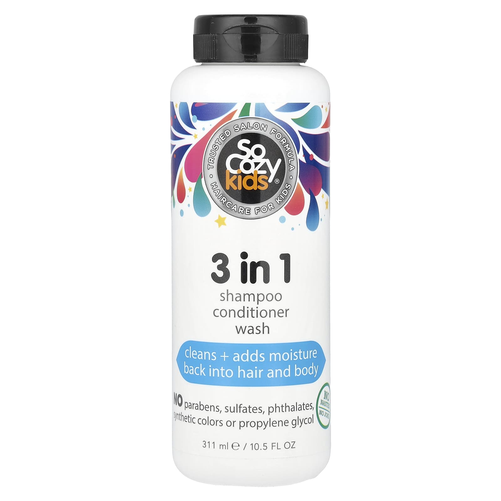 SoCozy, Kids, 3 in 1 Shampoo Conditioner Wash, 10.5 fl oz (311 ml)