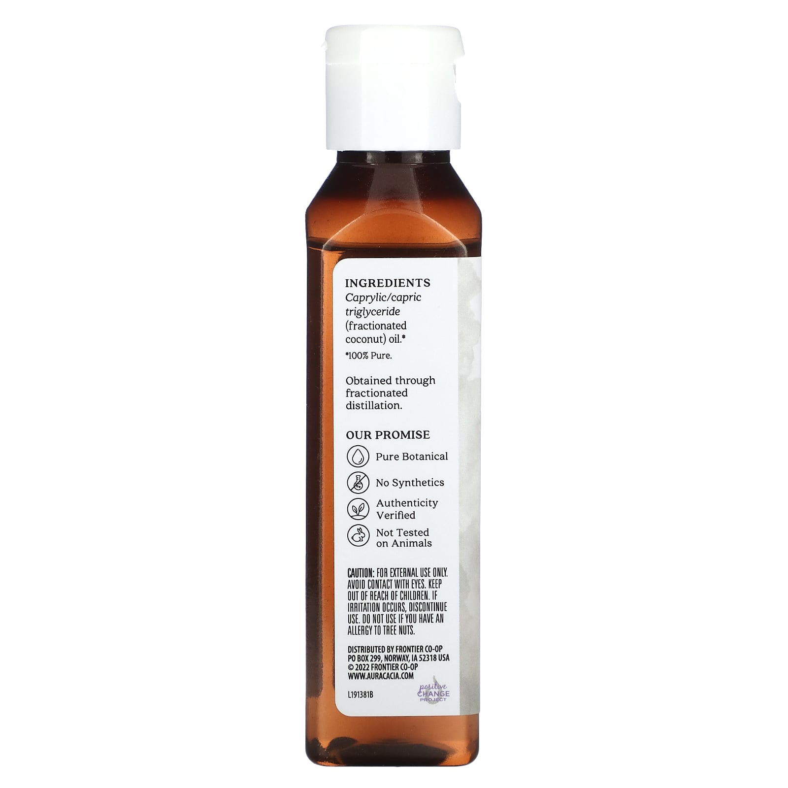 Aura Cacia, Fractionated Skin Care Oil, Coconut , 4 fl oz (118 ml)