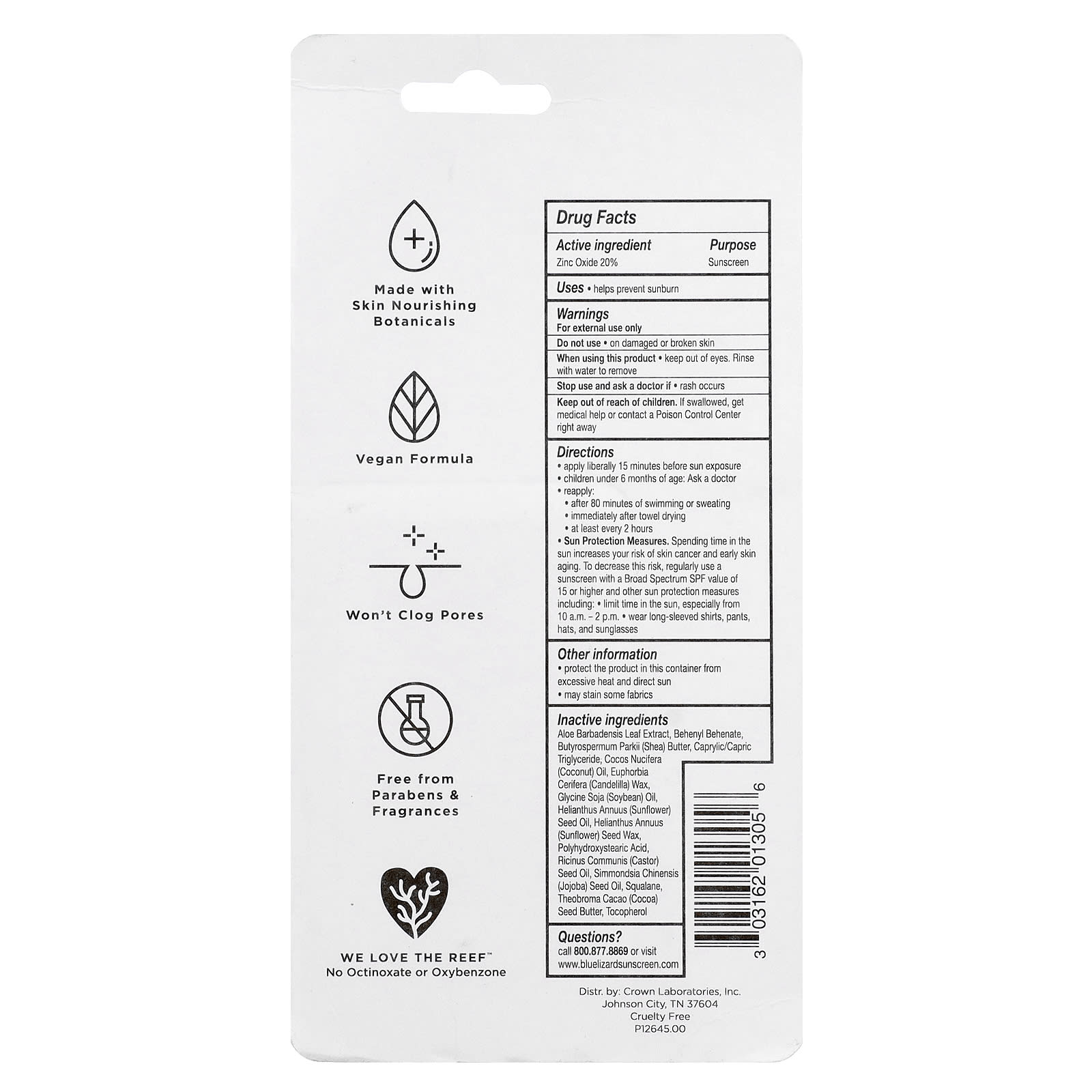 Blue Lizard Australian Sunscreen, Sensitive Mineral Sunscreen Stick, SPF 50, 0.5 oz (14 g)