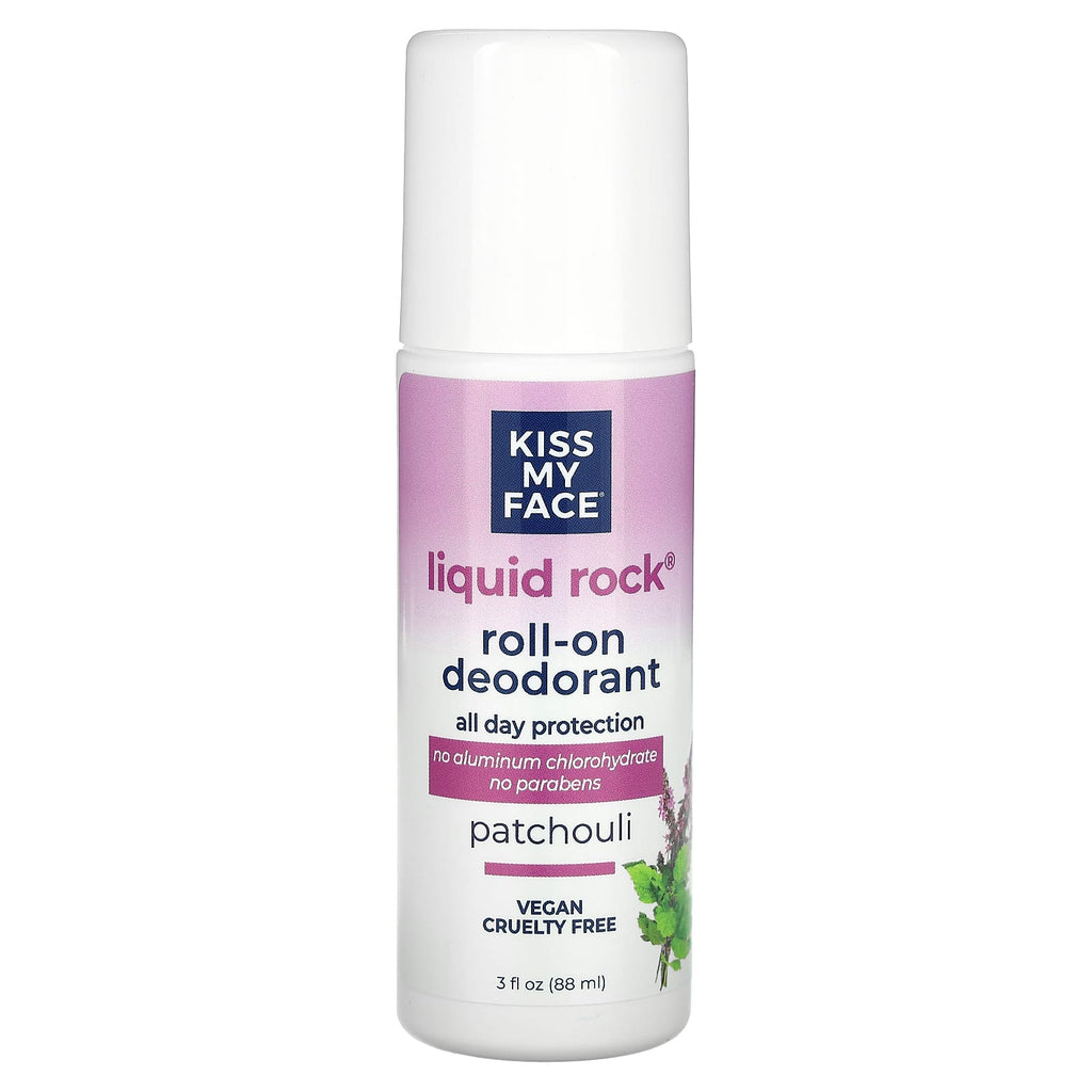 Kiss My Face, Liquid Rock Roll-On Deodorant, Patchouli, 3 fl oz (88 ml)