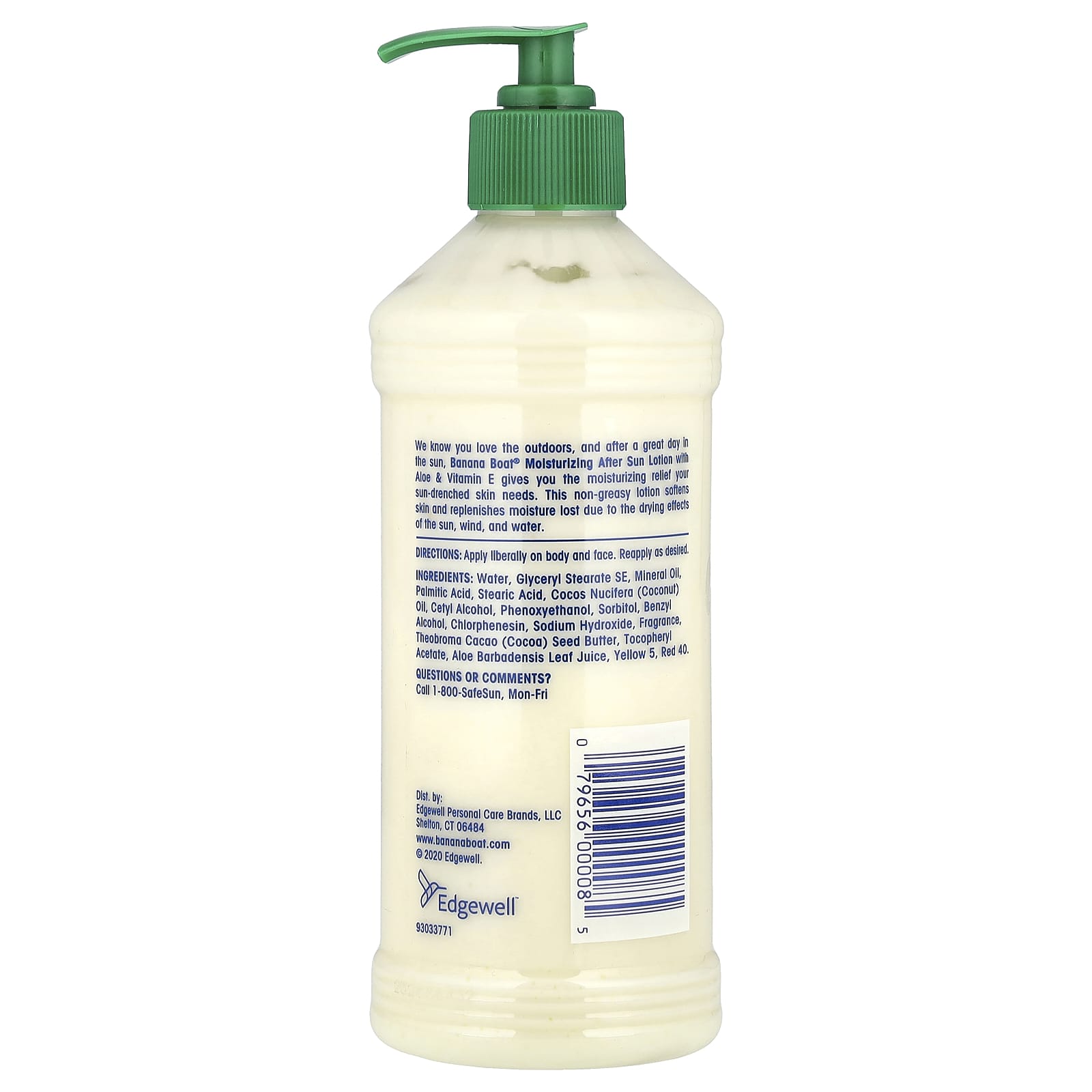 Banana Boat, Moisturizing After Sun Lotion with Aloe & Vitamin E, 16 fl oz (473 ml)