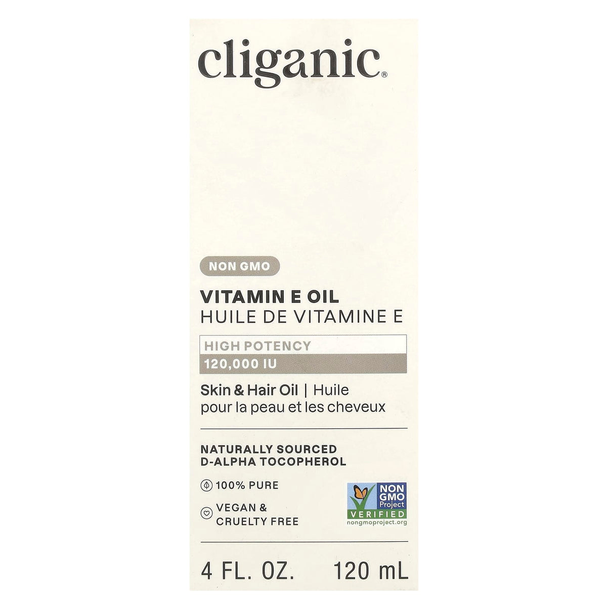 Cliganic, Vitamin E Oil, 120,000 IU, 4 fl oz (120 ml)