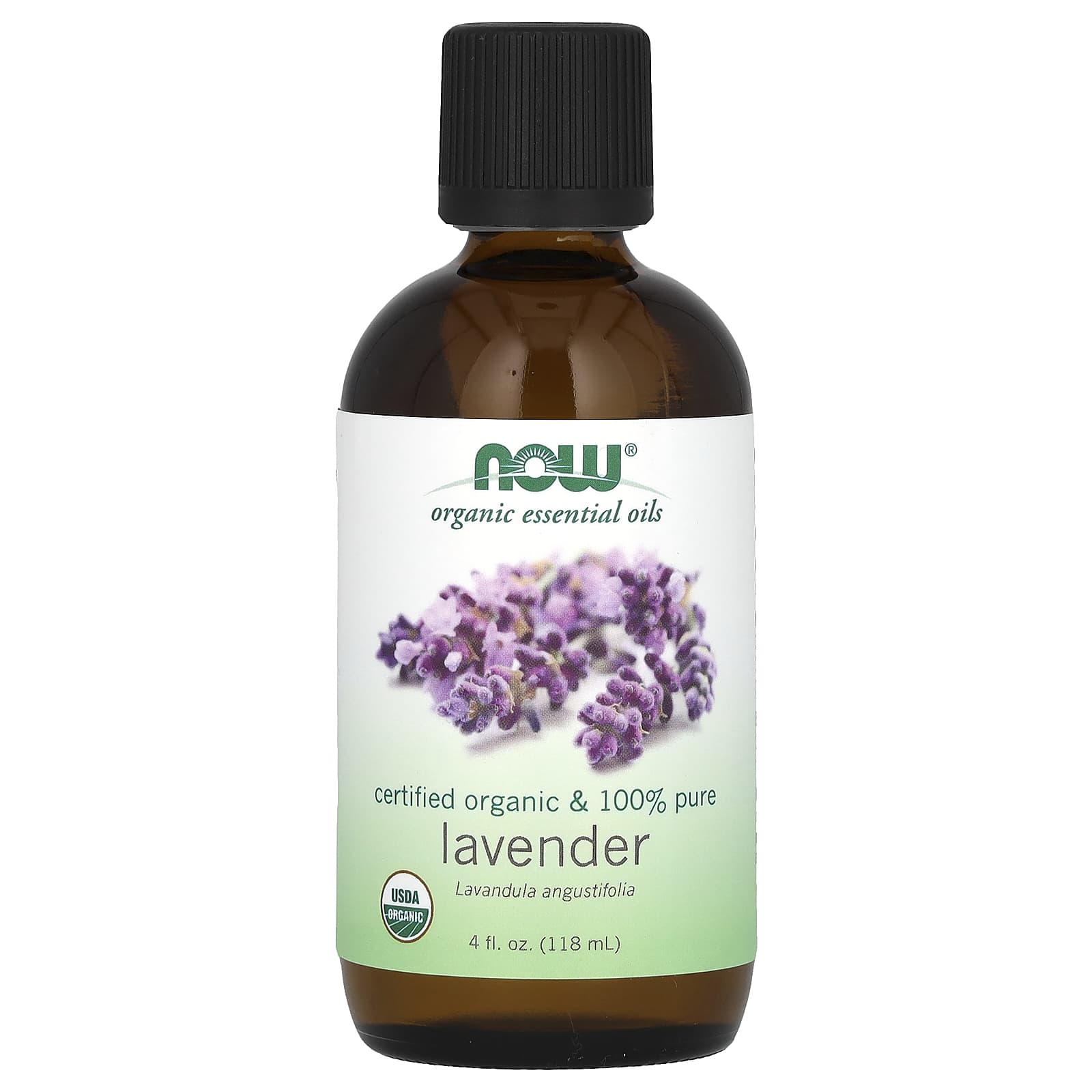 NOW Foods, Organic Essential Oils, Lavender, 4 fl oz (118 ml)