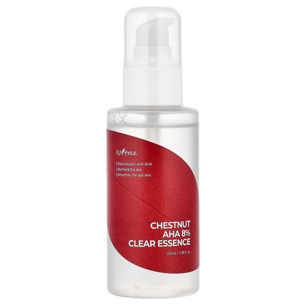 ISNtree, Chestnut AHA 8% Clear Essence, Normal & Dry Skin, 3.38 fl oz (100 ml)