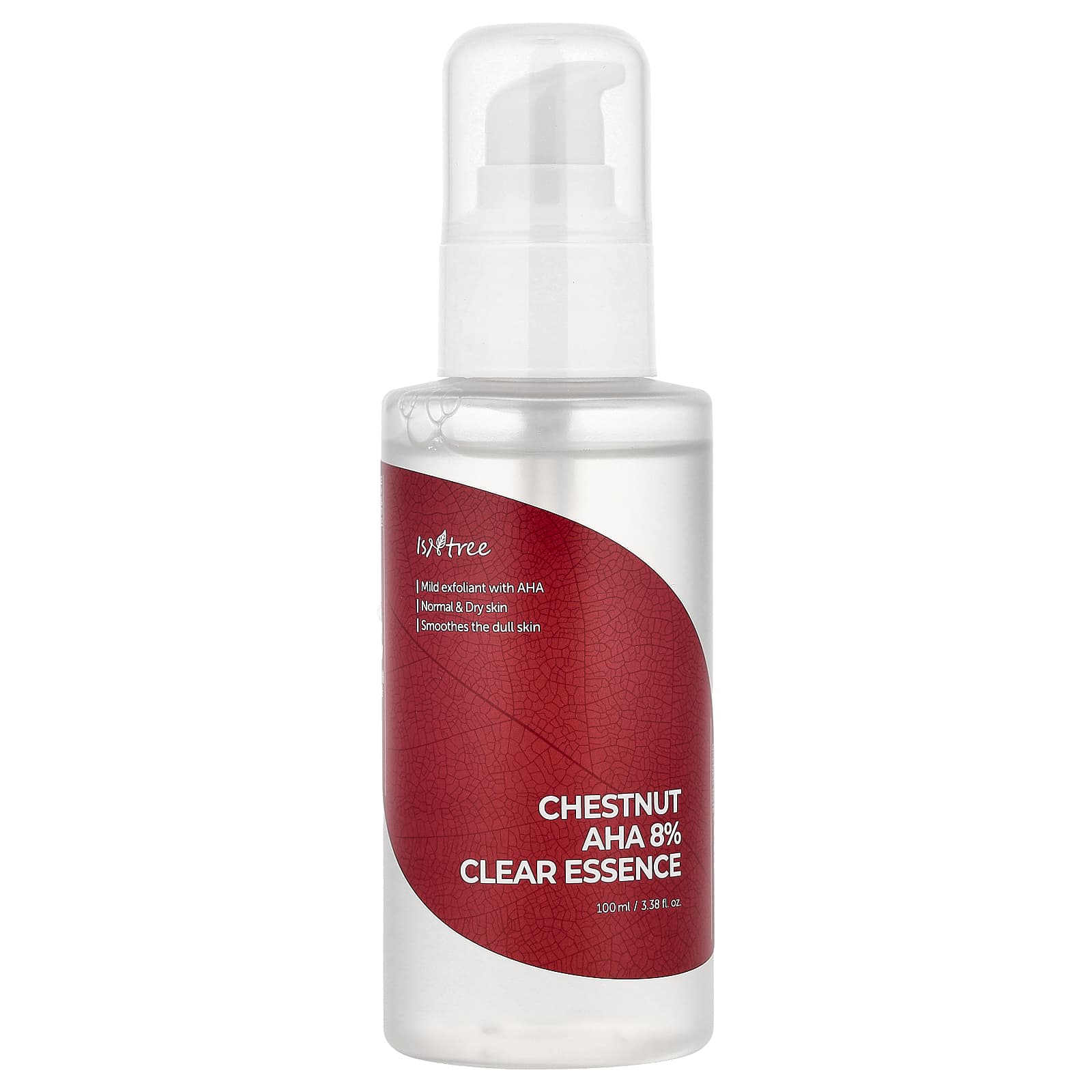 ISNtree, Chestnut AHA 8% Clear Essence, Normal & Dry Skin, 3.38 fl oz (100 ml)