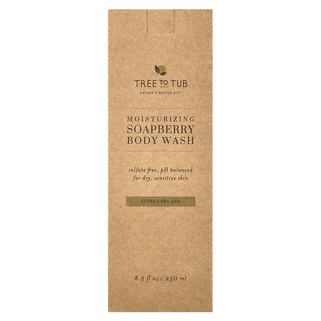 Tree To Tub, Moisturizing Soapberry Body Wash, Citrus Splash, 8.5 fl oz (250 ml)
