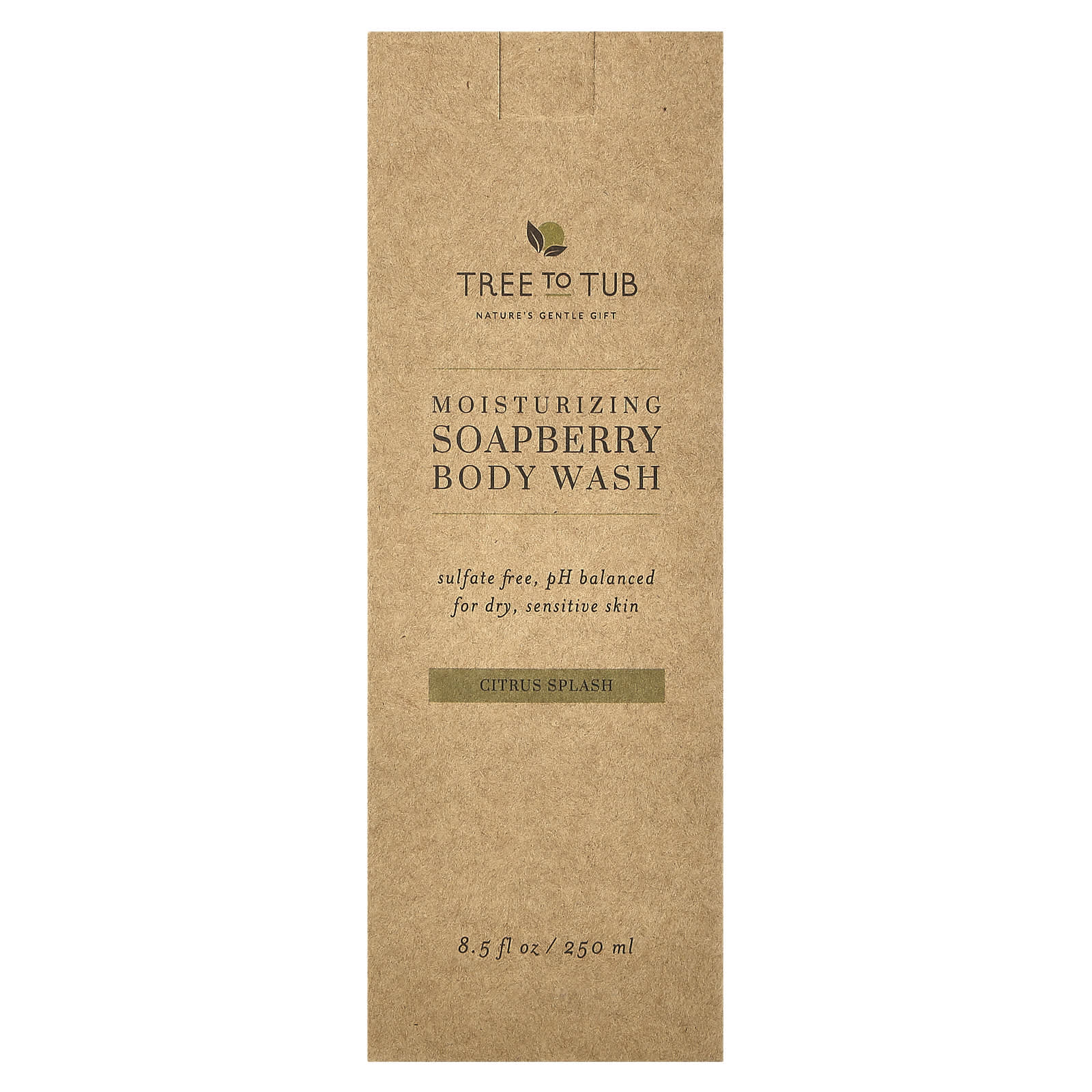 Tree To Tub, Moisturizing Soapberry Body Wash, Citrus Splash, 8.5 fl oz (250 ml)
