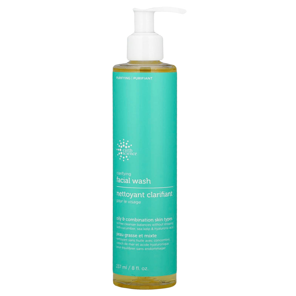 Earth Science, Clarifying Facial Wash, Oily & Combination Skin Types, 8 fl oz (237 ml)
