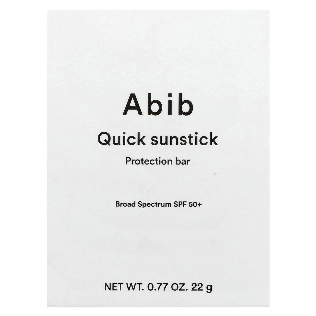 Abib, Quick Sunstick Protect Bar, SPF 50+, 0.77 oz (22 g)