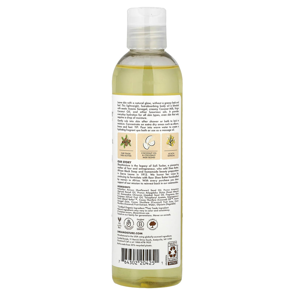 SheaMoisture, Virgin Coconut Oil, Daily Hydration Body Oil, 8 fl oz (237 ml)