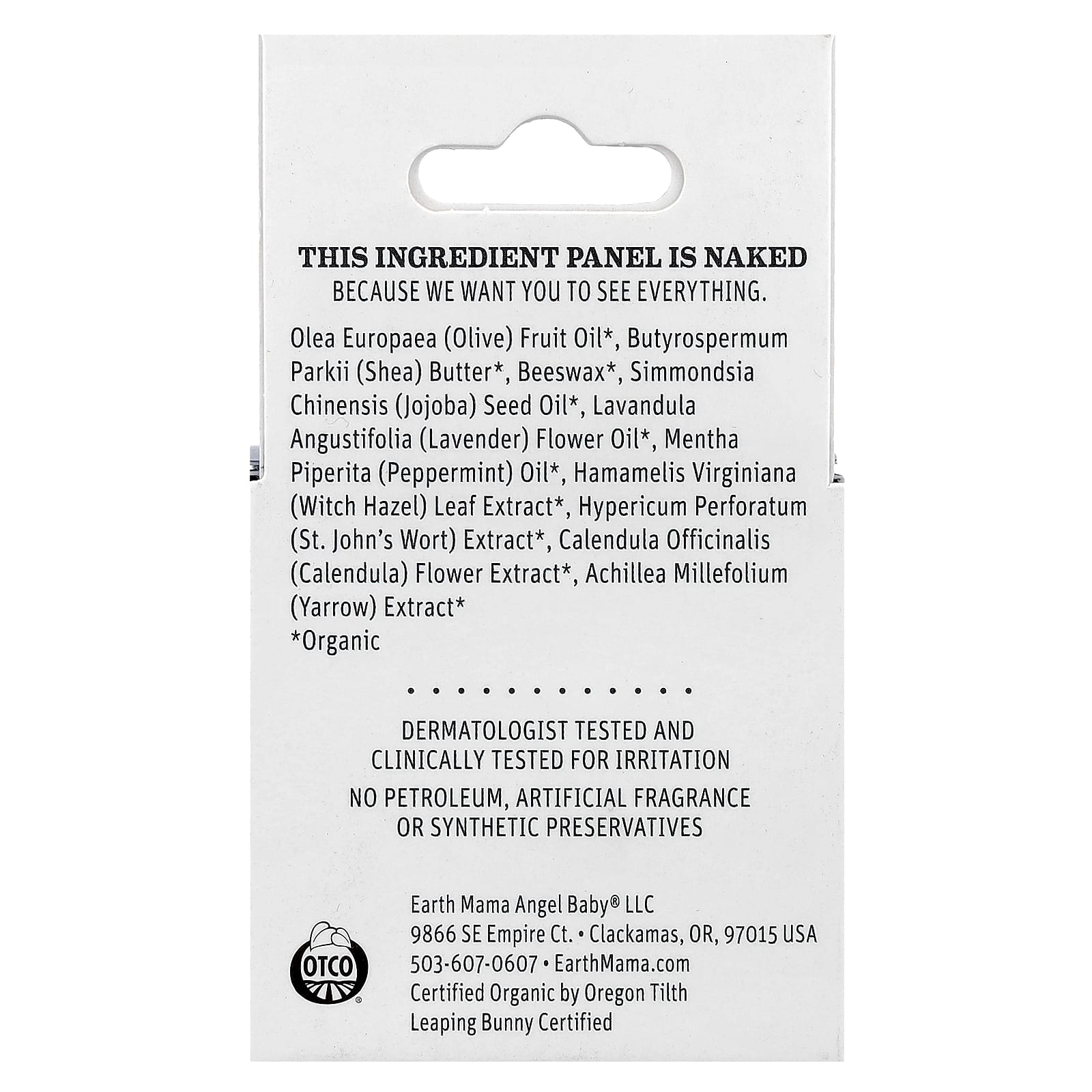 Earth Mama, Organic Perineal Balm, 2 fl oz (60 ml)