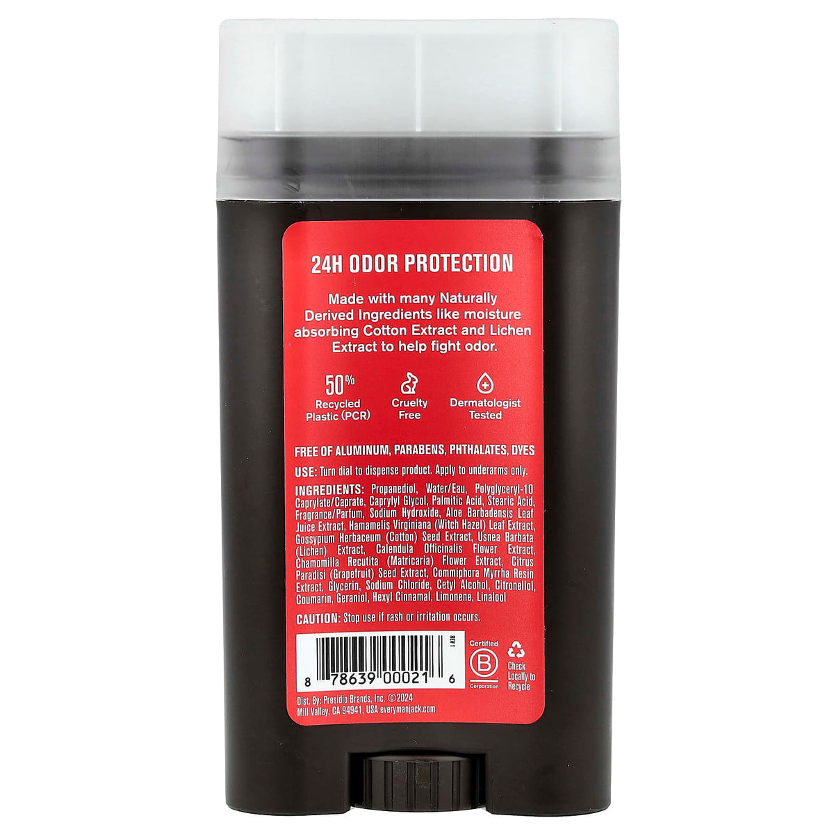 Every Man Jack, Deodorant, Aluminum Free, Cedarwood, 3 oz (85 g)