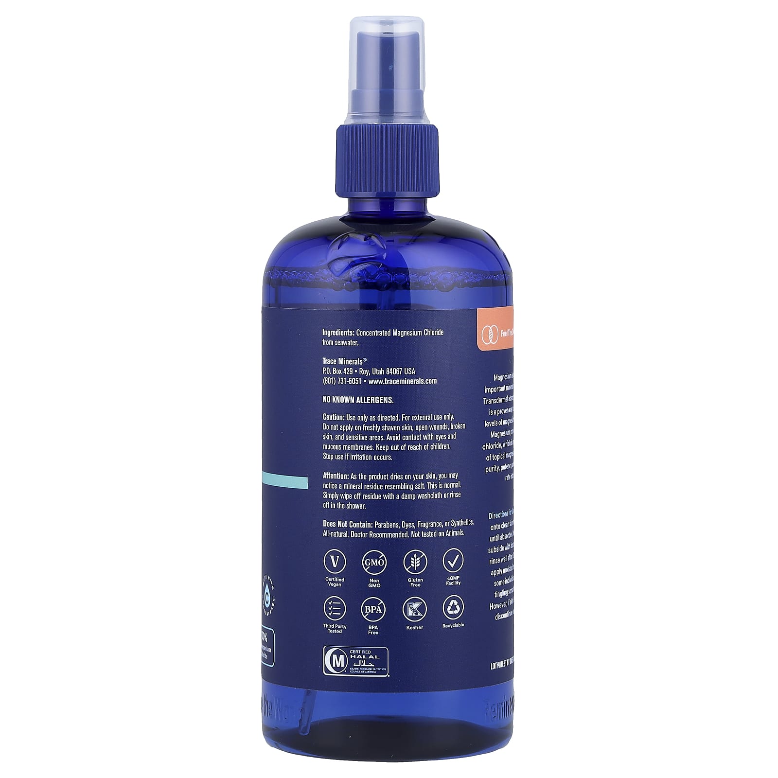 Trace, Pure Magnesium Mineral Oil , 8 fl oz (237 ml)