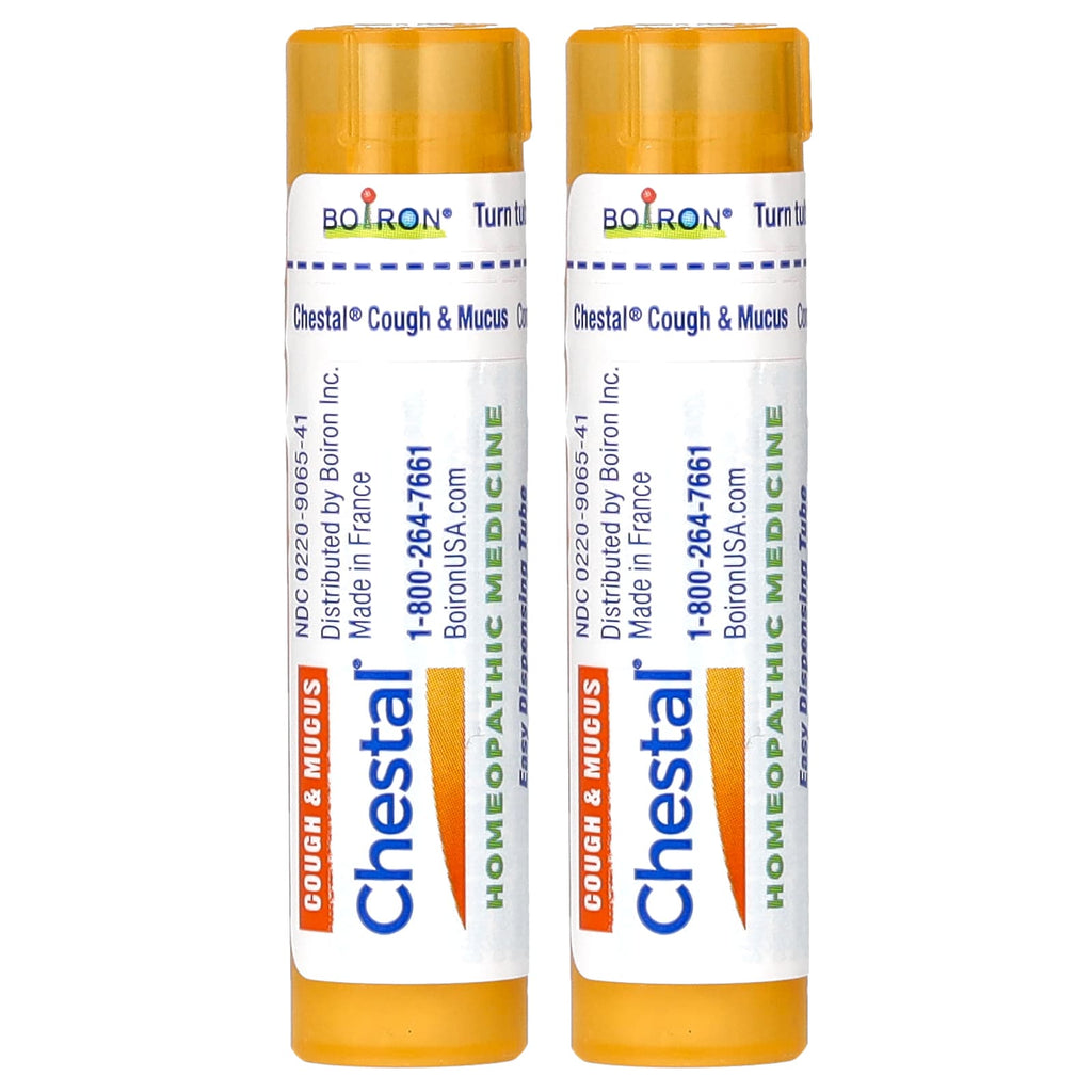 Boiron, Chestal, Meltaway Pellets, 2 Tubes, Approx. 80 Pellets Each