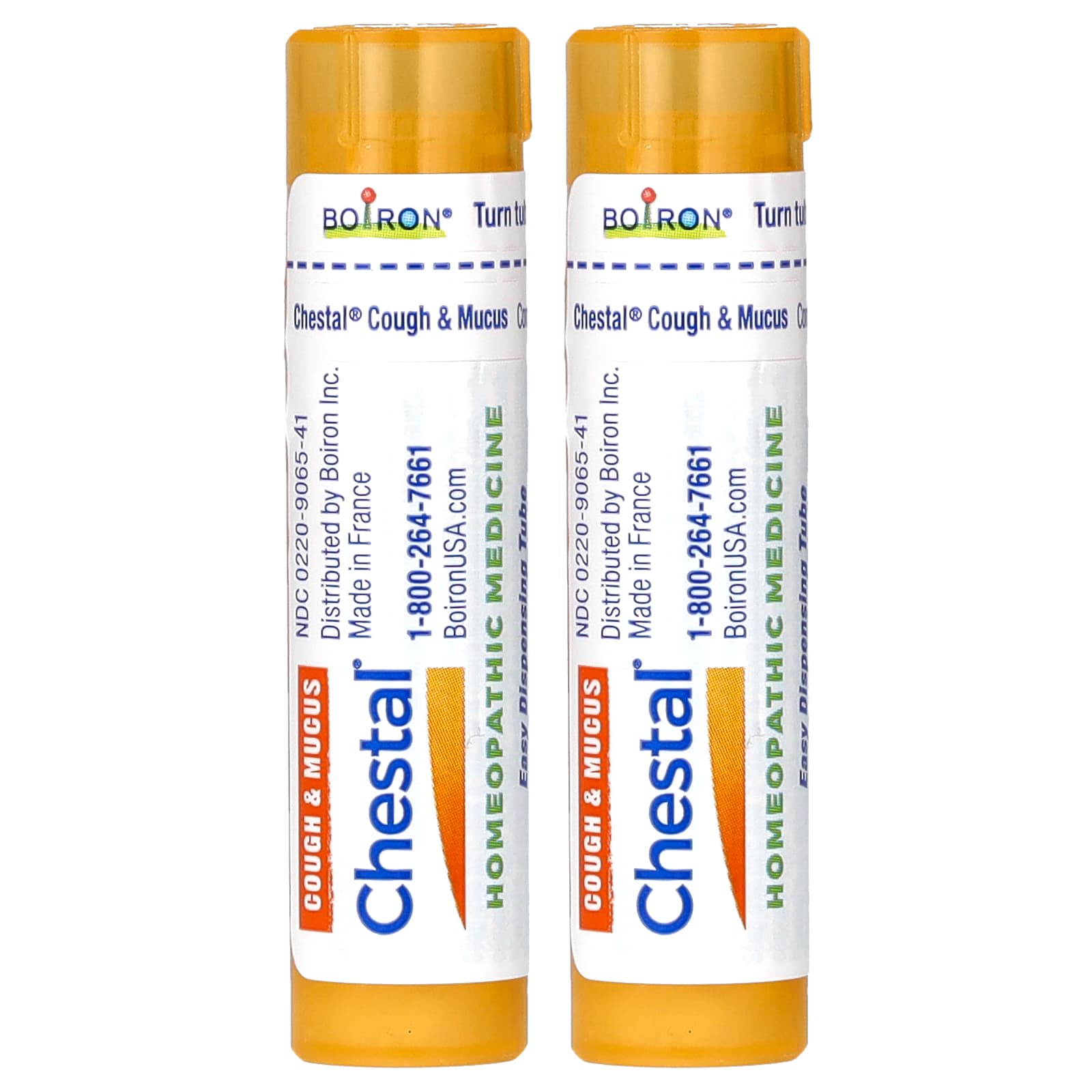 Boiron, Chestal, Meltaway Pellets, 2 Tubes, Approx. 80 Pellets Each