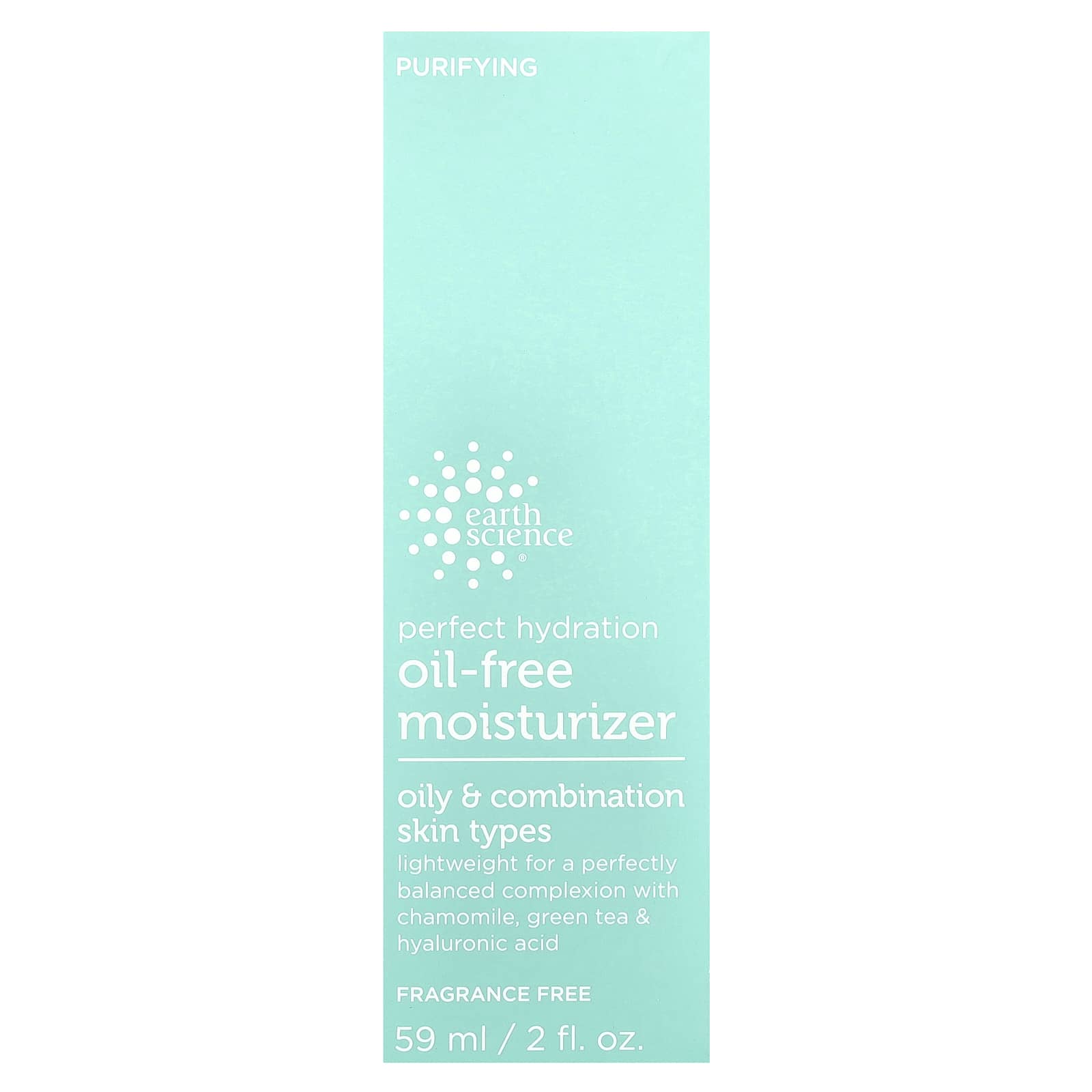 Earth Science, Perfect Hydration, Oil-Free Moisturizer, Fragrance Free, 2 fl oz (59 ml)