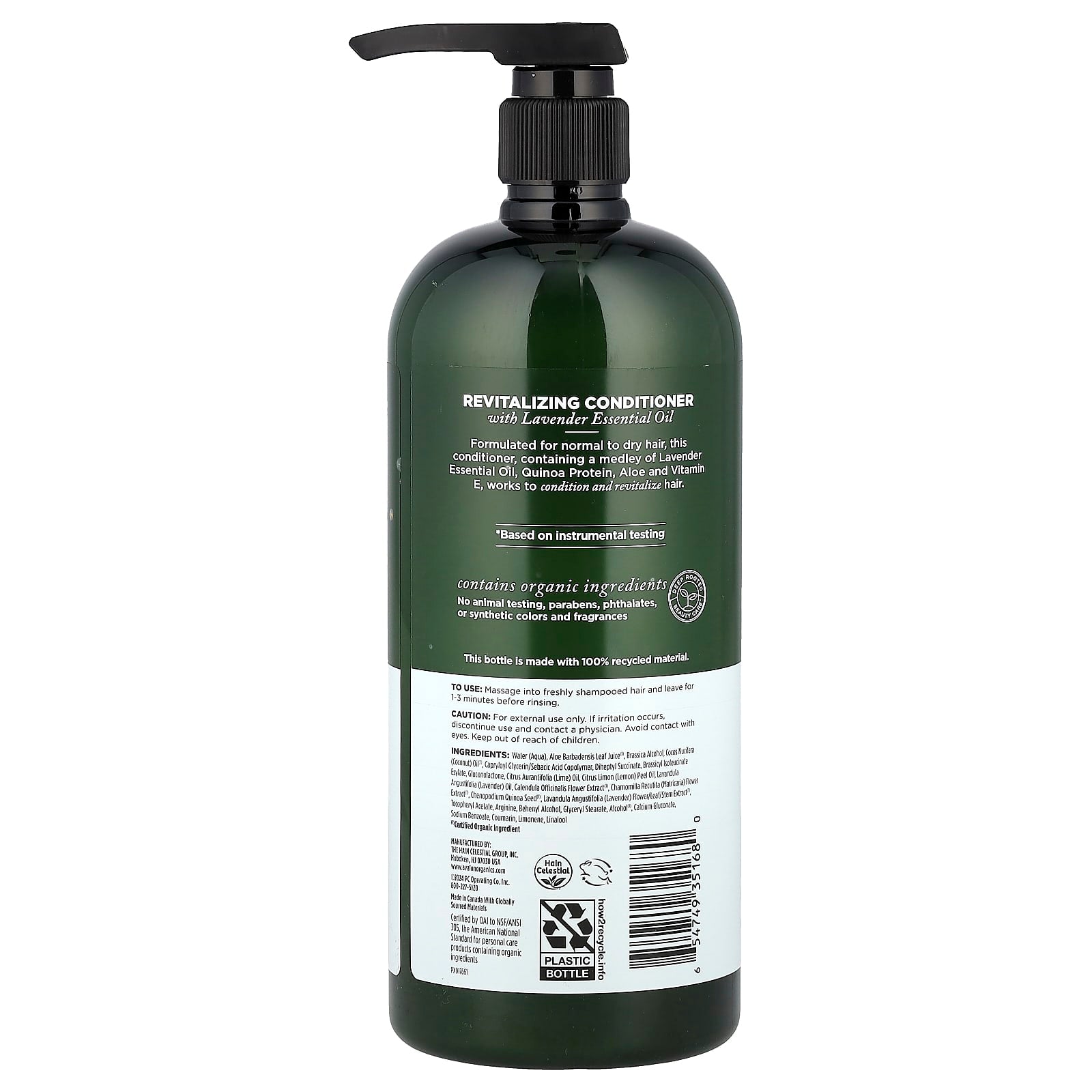Avalon Organics, Revitalizing Lavender Conditioner, For Normal to Dry Hair, 32 fl oz (946 g)