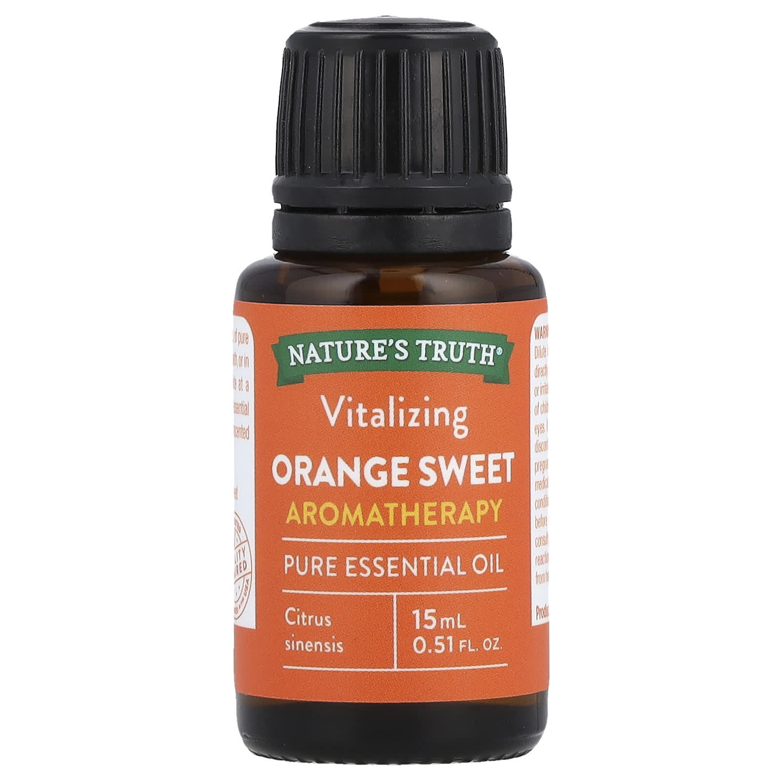 Nature's Truth, Pure Essential Oil, Vitalizing Orange Sweet, 0.51 fl oz (15 ml)