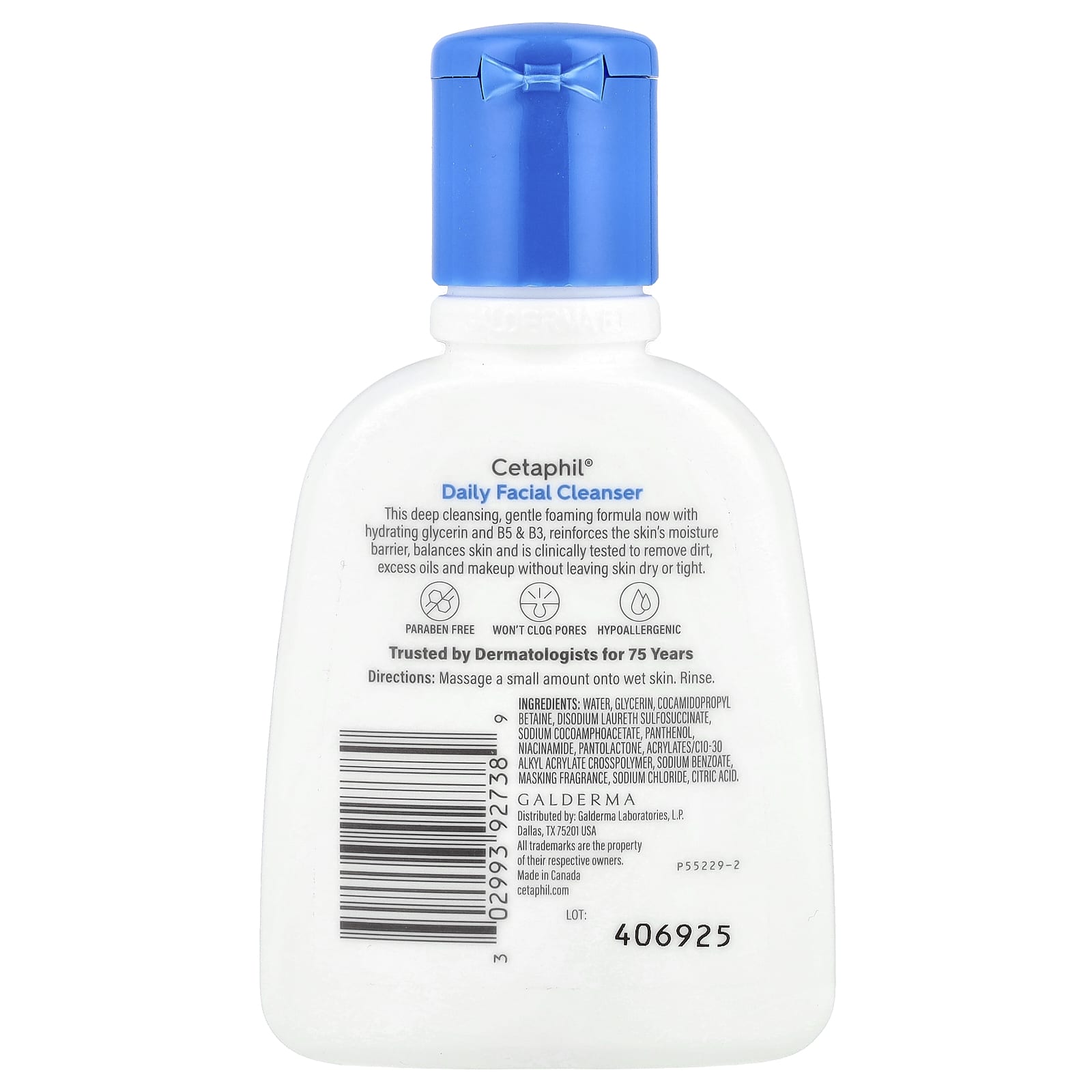 Cetaphil, Daily Facial Cleanser, Normal to Oily Skin, 4 fl oz (118 ml)