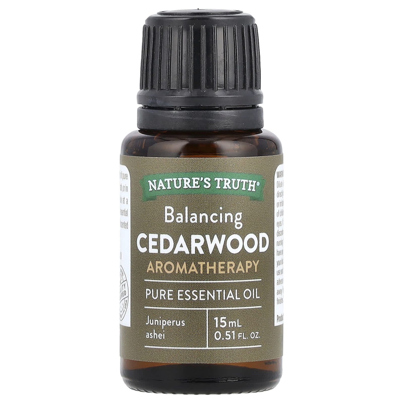 Nature's Truth, Pure Essential Oil, Balancing Cedarwood, 0.51 fl oz (15 ml)