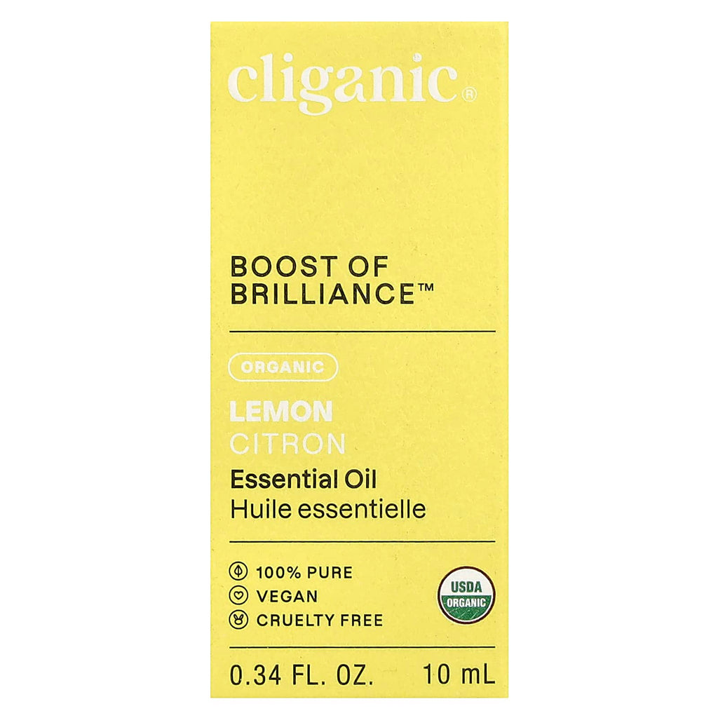 Cliganic, Boost of Brilliance™, Essential Oil, Organic Lemon , 0.34 fl oz (10 ml)