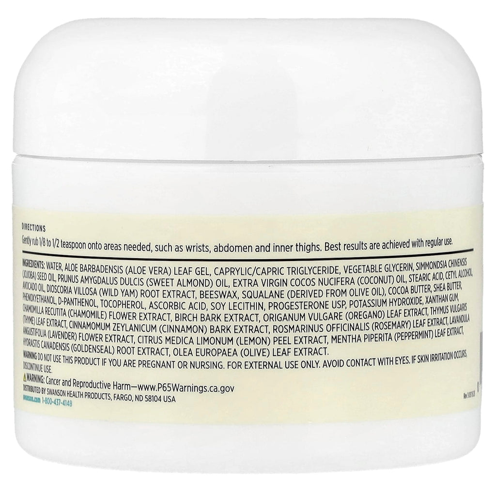 Swanson, Wild Yam Cream, 2 fl oz (59 ml)