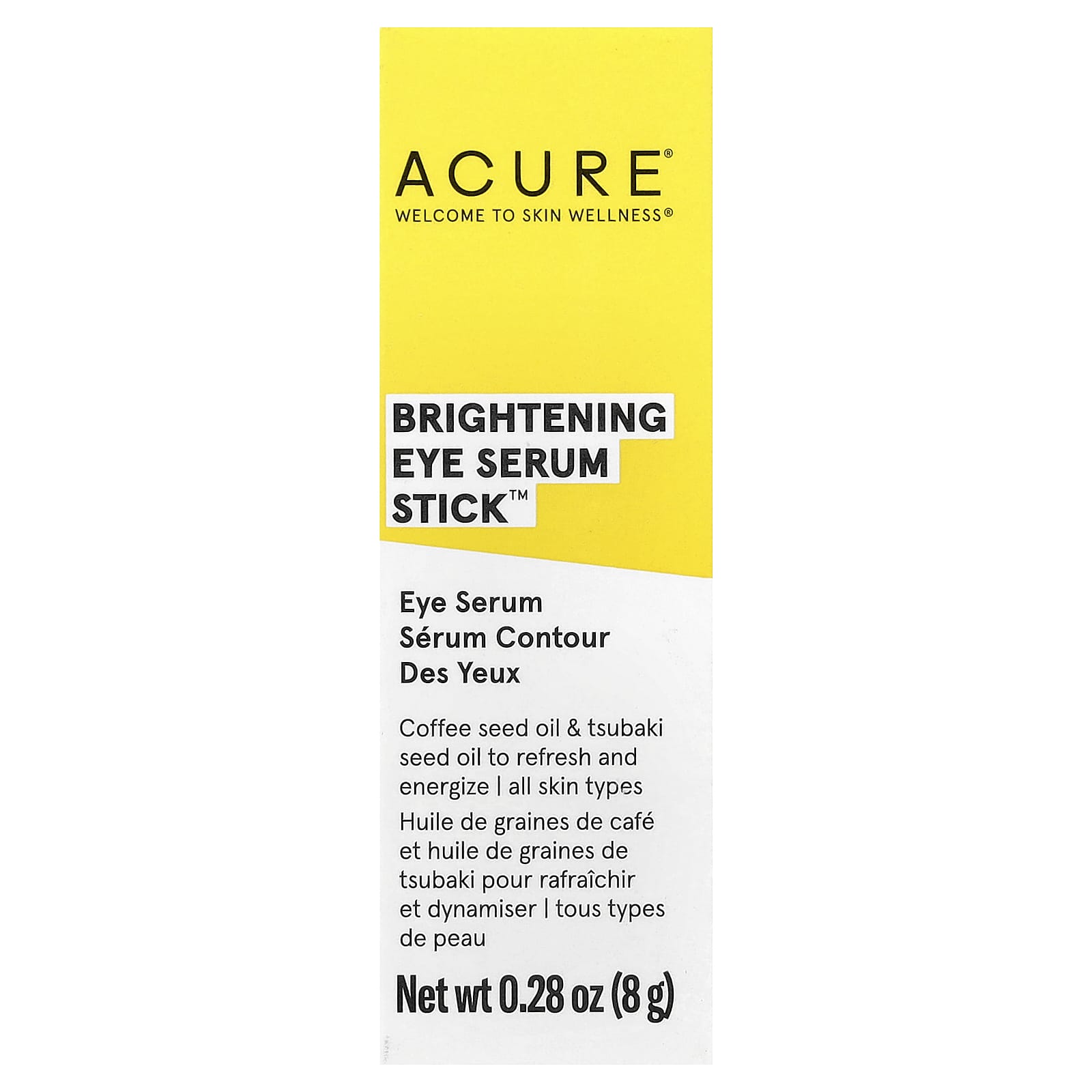 ACURE, Brightening Eye Serum Stick™, All Skin Types, 0.28 oz (8 g)