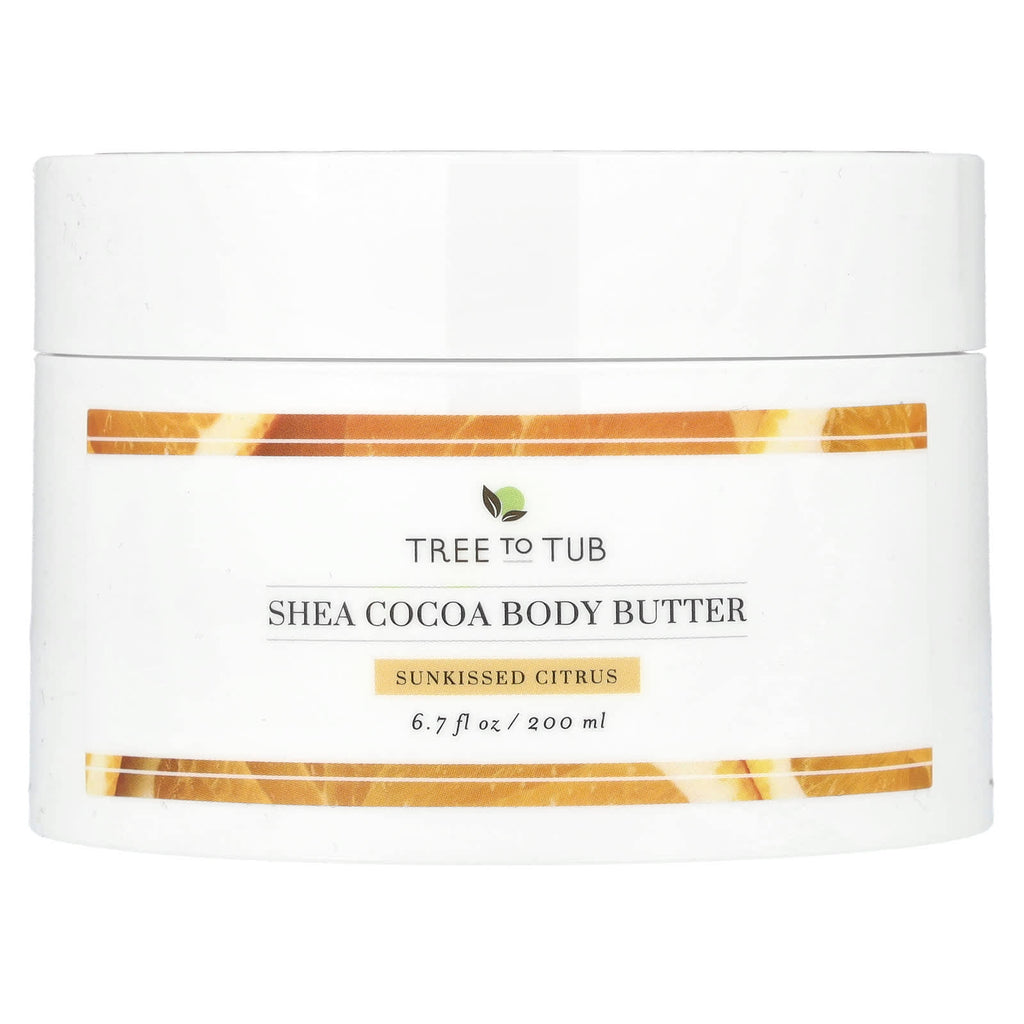 Tree To Tub, Shea Cocoa Body Butter, Sunkissed Citrus, 6.7 fl oz (200 ml)