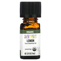 Aura Cacia, Pure Essential Oil, Organic Lemon, 0.25 fl oz (7.4 ml)