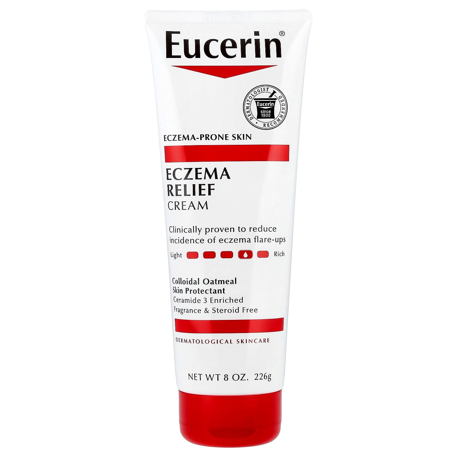 Eucerin, Eczema Relief Cream, Fragrance Free, 8 oz (226 g)